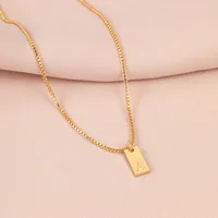 Ig Style Simple Style Letter Alloy Plating Women's Pendant Necklace main image 3