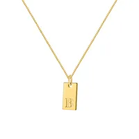Ig Style Simple Style Letter Alloy Plating Women's Pendant Necklace sku image 11