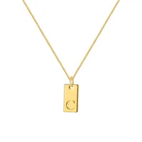 Ig Style Simple Style Letter Alloy Plating Women's Pendant Necklace sku image 2