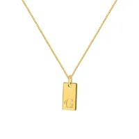 Ig Style Simple Style Letter Alloy Plating Women's Pendant Necklace sku image 15