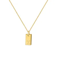 Ig Style Simple Style Letter Alloy Plating Women's Pendant Necklace sku image 24