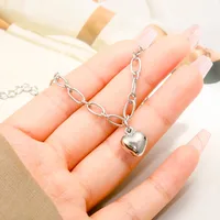 Simple Style Heart Shape Alloy Plating Women's Bracelets main image 2
