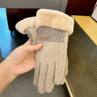 Women's Simple Style Solid Color Velvet Polyester Gloves 1 Pair sku image 40