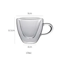 Casual Solid Color Borosilicate Glass Mug 1 Piece sku image 1