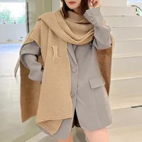 Women's Elegant Retro Solid Color Imitation Cashmere Shawl main image 3