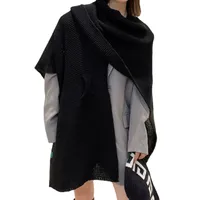 Women's Elegant Retro Solid Color Imitation Cashmere Shawl main image 4