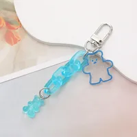 Simple Style Bear Arylic Plating Chain Bag Pendant sku image 2