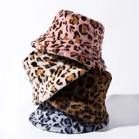Unisex Streetwear Leopard Flat Eaves Bucket Hat main image 2