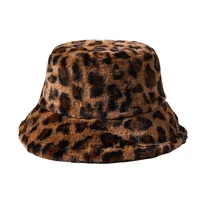 Unisex Streetwear Leopard Flat Eaves Bucket Hat main image 4