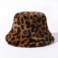 Unisex Streetwear Leopard Flat Eaves Bucket Hat sku image 4