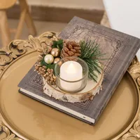 Christmas Pastoral Classic Style Geometric Wood Daily Party Ornaments Candlestick main image 3