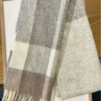 Women's Vintage Style Sweet Simple Style Stripe Plaid Artificial Wool Scarf sku image 7