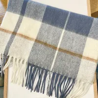 Women's Vintage Style Sweet Simple Style Stripe Plaid Artificial Wool Scarf sku image 8