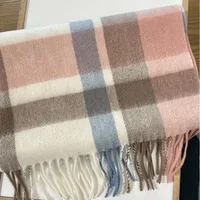 Women's Vintage Style Sweet Simple Style Stripe Plaid Artificial Wool Scarf sku image 6