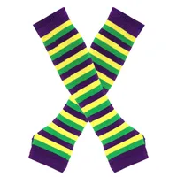 Women's Fashion Stripe Knitted Fabric Arm Sleeves sku image 30