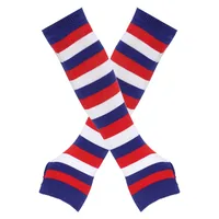 Women's Fashion Stripe Knitted Fabric Arm Sleeves sku image 31