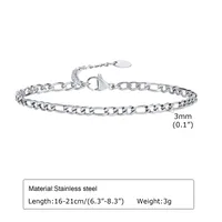 Simple Style Solid Color 201 Stainless Steel Women's Bracelets sku image 2