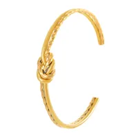Simple Style C Shape Stainless Steel Titanium Steel Gold Plated Bangle In Bulk main image 2