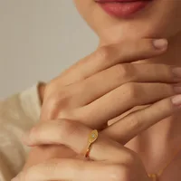 Casual Simple Style Solid Color Sterling Silver Inlay Zircon Rings main image 6