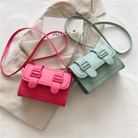Women's Pu Leather Solid Color Elegant Square Flip Cover Square Bag main image 2