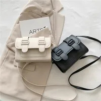 Women's Pu Leather Solid Color Elegant Square Flip Cover Square Bag main image 3
