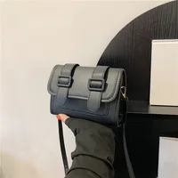 Women's Pu Leather Solid Color Elegant Square Flip Cover Square Bag sku image 3