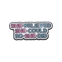 Casual Elegant Simple Style Letter Heart Shape Alloy Stoving Varnish Unisex Brooches sku image 14