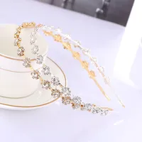 Sweet Flower Alloy Rhinestone Plating Hair Band main image 1