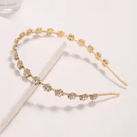 Sweet Flower Alloy Rhinestone Plating Hair Band main image 4