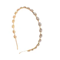 Sweet Flower Alloy Rhinestone Plating Hair Band main image 2