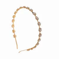 Sweet Flower Alloy Rhinestone Plating Hair Band sku image 2
