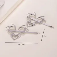 Sweet Heart Shape Alloy Plating Hair Clip main image 3