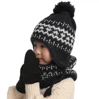 Kid's Cute Stripe Wool Cap main image 5