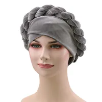 Women's Retro Bohemian Braid Eaveless Tam-o'-shanter main image 2