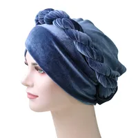Women's Retro Bohemian Braid Eaveless Tam-o'-shanter main image 5