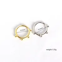 925 Sterling Silver No Inlaid Geometric Earrings main image 1