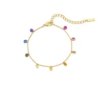 Simple Style Classic Style Color Block Copper Inlay Zircon Bracelets Necklace sku image 2