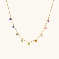 Simple Style Classic Style Color Block Copper Inlay Zircon Bracelets Necklace main image 4