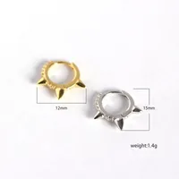 S925 Sterling Silver Geometric Diamond Earrings Wholesale Nihaowholesale main image 1