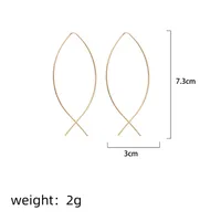Fashion Geometric Plating Alloy No Inlaid Earrings main image 1