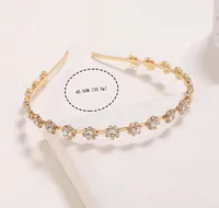 Sweet Flower Alloy Rhinestone Plating Hair Band main image 6