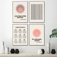 Casual Geometric Letter Canvas Wall Art main image 2