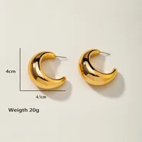 Lady Geometric Plating Alloy No Inlaid Earrings main image 1