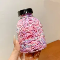 Cute Sweet Solid Color Plastic Rubber Band sku image 6