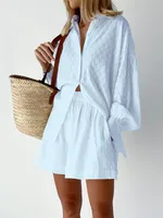 Daily Street Women's Simple Style Solid Color Cotton And Linen Pocket Shorts Sets Shorts Sets main image 5