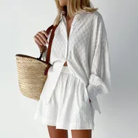 Daily Street Women's Simple Style Solid Color Cotton And Linen Pocket Shorts Sets Shorts Sets main image 4