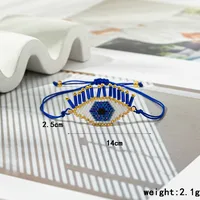 Casual Vintage Style Devil's Eye Glass Rope Handmade Women's Bracelets main image 6