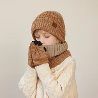 Women's Elegant Basic Solid Color Rib-knit Wool Cap sku image 9