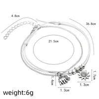 Fashion Animal Alloy Plating No Inlaid Women's Anklet main image 1