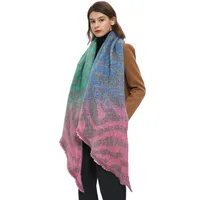 Women's Elegant Basic Color Block Polyester Scarf main image 3